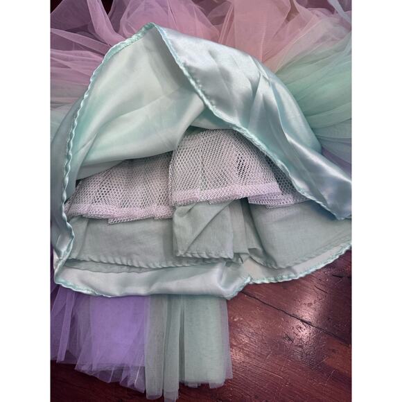 Baby Girls Tulle pom pom Unicorn Birthday Party Dress Size 1 Year - Picture 16 of 16